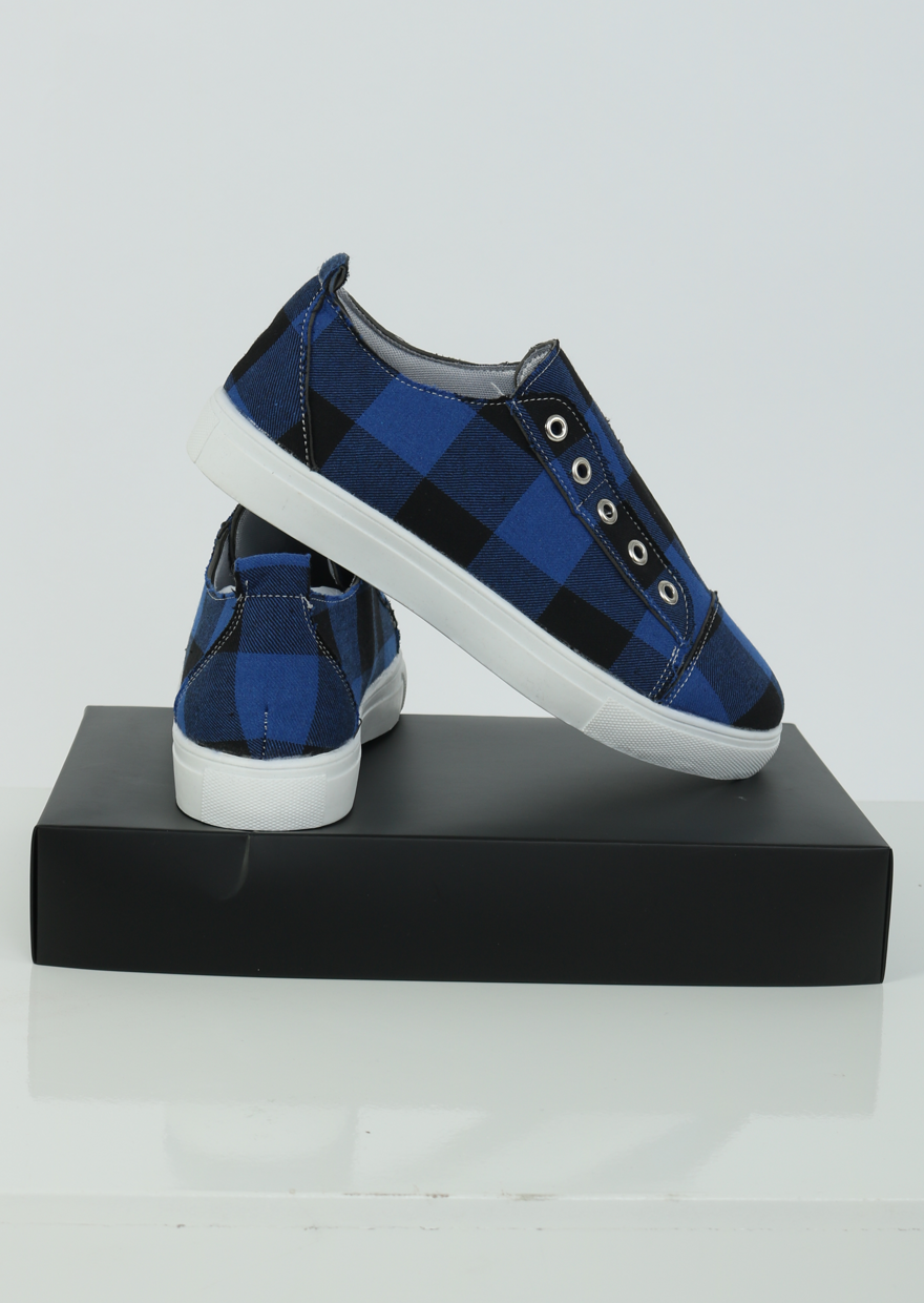 2021 New Arrival Plaid Slip-On Round Toe Flat Sneakers (70% OFF - ONLY Today)