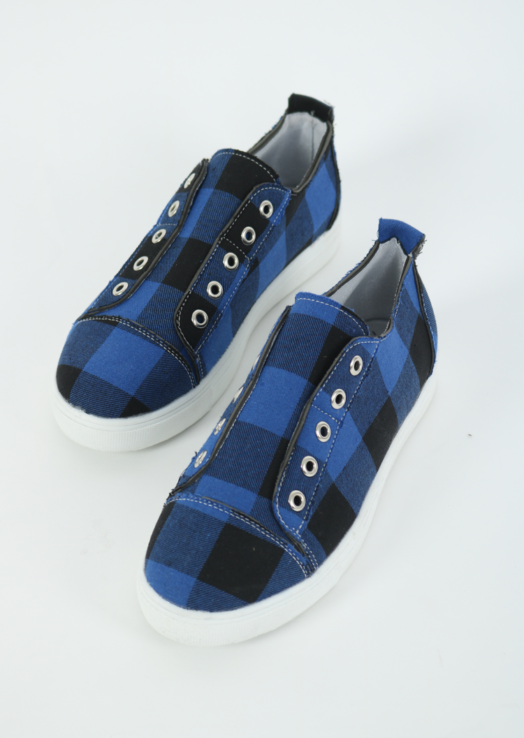 2021 New Arrival Plaid Slip-On Round Toe Flat Sneakers (70% OFF - ONLY Today)