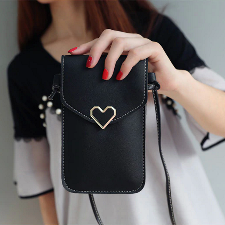 Touchable pu leather phone bag 2025